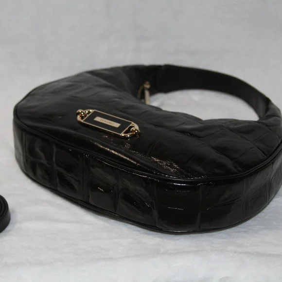 NWT BRAHMIN Mindy Crossbody Leather Purse Black Castle View